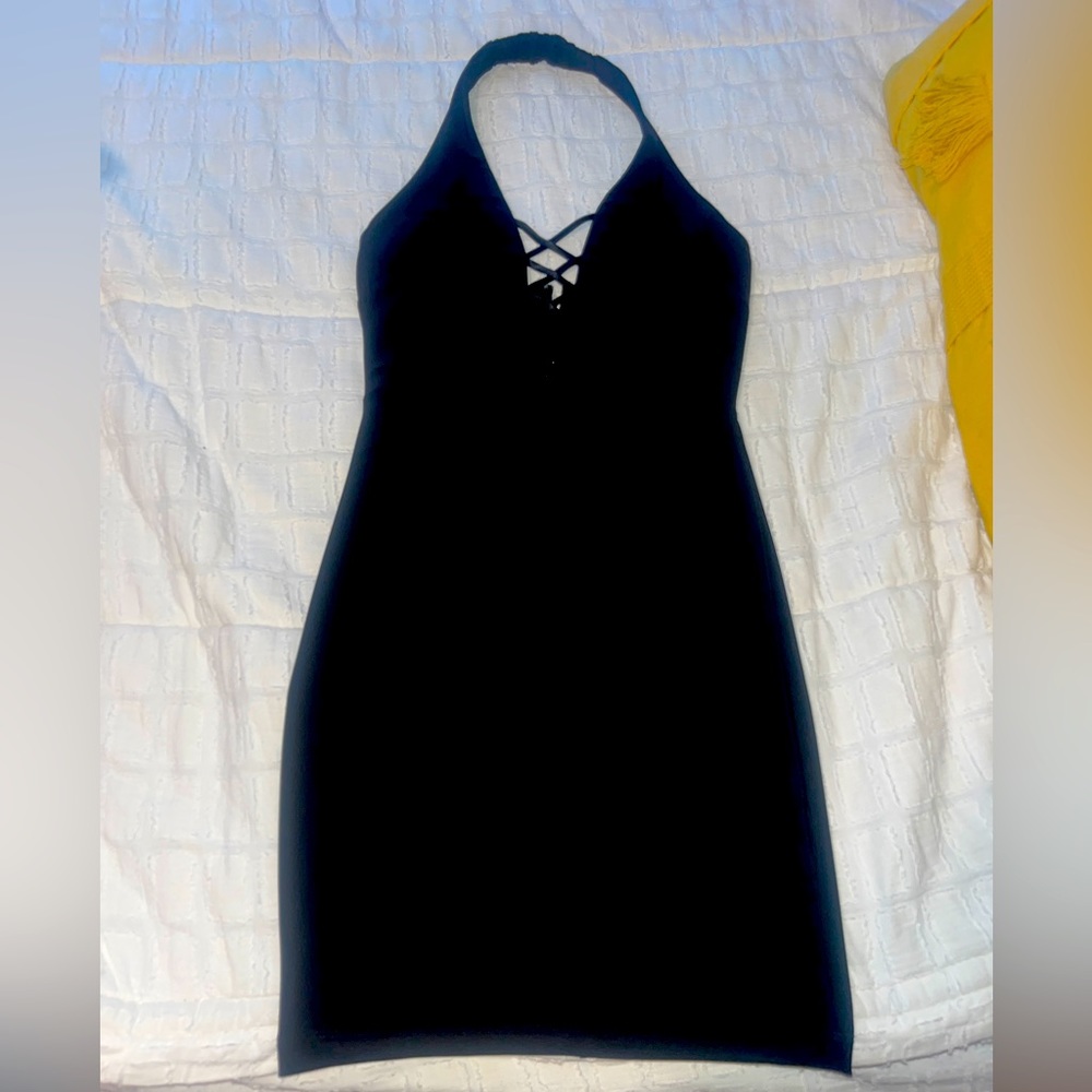 JUMP apparel size 3/4 all black dress with zipper on back
